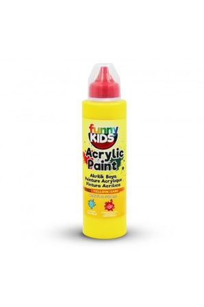 Funny Kids Akrilik Boya 500Cc Sarı + Mesakademi Oyun Seti Hediyeli