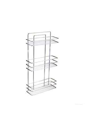 ÜÇLÜ ŞAMPUANLIK 11X27X55 cm - BEYAZ TERMO PLASTİK KAPLAMA - TSB03