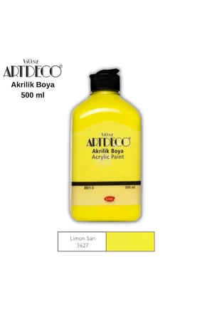 Artdeco Akrilik Boya 500ML 3627 Limon Sarı