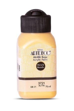 Artdeco Metalik Akrilik Boya 75Ml Altın 3721