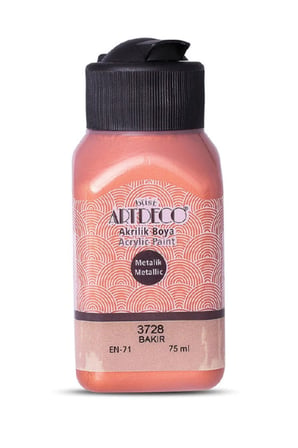 Artdeco Metalik Akrilik Boya 75Ml Bakır 3728