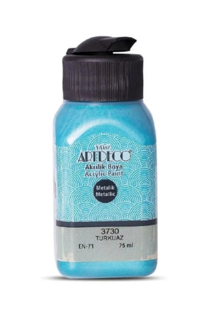 Artdeco Metalik Akrilik Boya 75Ml Turkuaz 3730