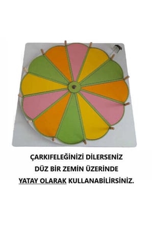 Dev Boy 50 cm Çarkıfelek Ahşap Eğitim Materyali + Mesakademi Eğitim Desteği Hediyeli