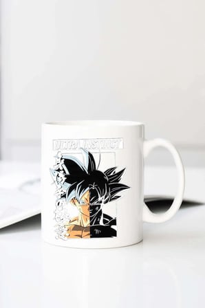 Dragon Ball Super Goku Ultra Baskılı 330 ml Porselen Kupa Bardak (123466-2)