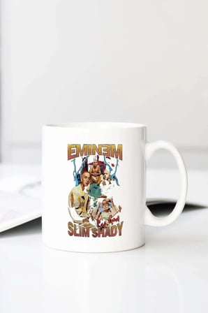 Eminem Moda Baskılı 330 ml Porselen Kupa Bardak (123473-2)