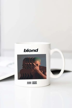 Frank Bl Baskılı 330 ml Porselen Kupa Bardak (123482-4)