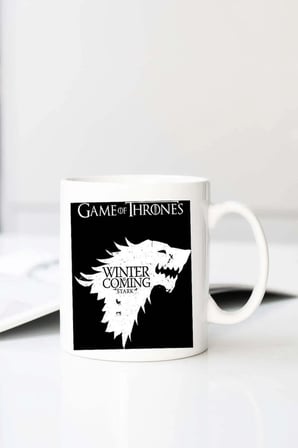 Game Of Thrones Bll1140 Hsbll1140 Baskılı 330 ml Porselen Kupa Bardak (123485-2)