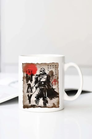 Gala Star Wars Mandalor Japon Baskılı 330 ml Porselen Kupa Bardak (123486-2)
