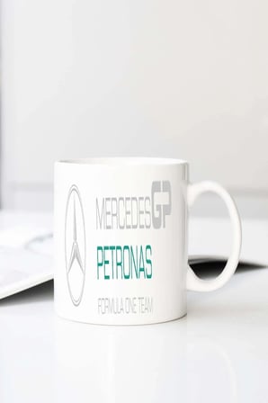 F1 Mercedes Gp Petronas Polars Z Baskılı 330 ml Porselen Kupa Bardak (123492-2)