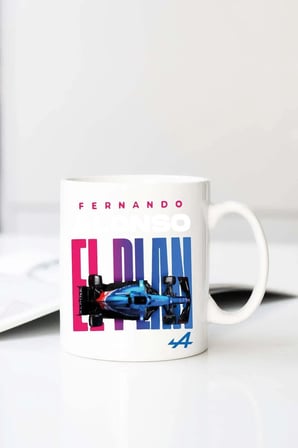 Fernando Alonso El Plan Furkan 1 Baskılı 330 ml Porselen Kupa Bardak (123514-1)