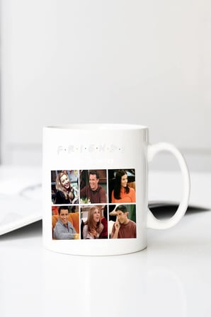 Friends Efsane Dizi Serisi Baskılı 330 ml Porselen Kupa Bardak (123470)