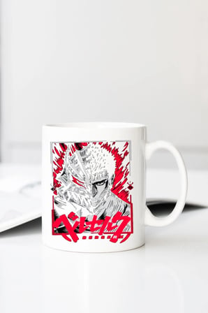 Berserk Anime Serisi Baskılı 330 ml Porselen Kupa Bardak (123487)