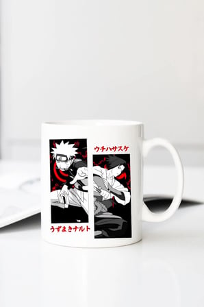 Naruto Anime Serisi Baskılı 330 ml Porselen Kupa Bardak (123527)
