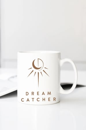 Dream Catcher Baskılı 330 ml Porselen Kupa Bardak (123564_1)