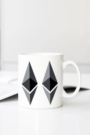 Etherium Baskılı 330 ml Porselen Kupa Bardak (123618_1)
