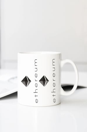 Etheryum Baskılı 330 ml Porselen Kupa Bardak (123619_1)