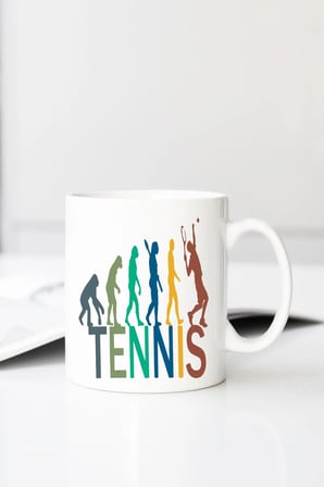 Evolution Tennis Pn Baskılı 330 ml Porselen Kupa Bardak (123631_1)