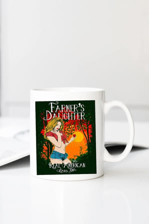 Farmer S Daughter Baskılı 330 ml Porselen Kupa Bardak (123655_1)