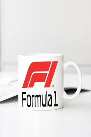 Formula Baskılı 330 ml Porselen Kupa Bardak (123705_1)