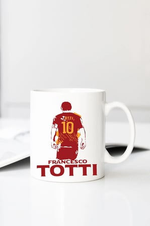 Francesco Totti 10 Baskılı 330 ml Porselen Kupa Bardak (123714_1)