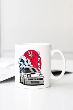 Gala Mazda Rx 7 Turbo Anime Gr Baskılı 330 ml Porselen Kupa Bardak (123751_1)