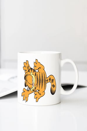 Garfield T Rm K Baskılı 330 ml Porselen Kupa Bardak (123767_1)