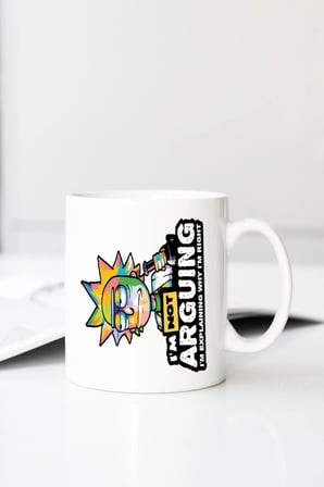 Rick And Morty Baskılı 330 ml Porselen Kupa Bardak (123801_1)