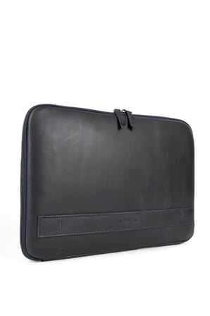 Hakiki Deri Lacivert Macbook Air Pro 13 ve 13.3 İnç Laptop Kılıfı