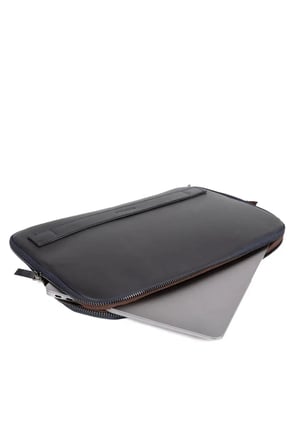 Hakiki Deri Lacivert Macbook Air Pro 13 ve 13.3 İnç Laptop Kılıfı