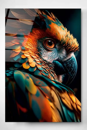 Birds Cam Tablo, Dekoratif Cam Tablo