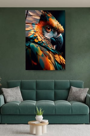 Birds Cam Tablo, Dekoratif Cam Tablo