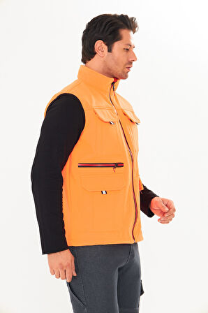 Orange Safety Softshell Turuncu Yelek