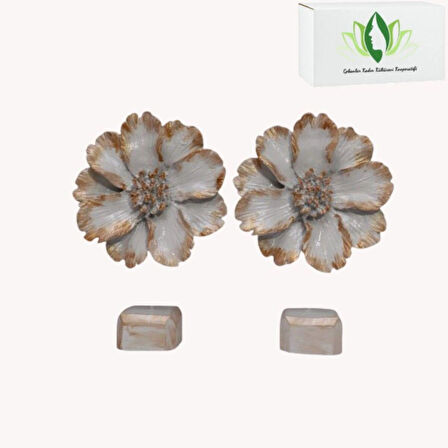 Şıklık ve Zarafet: Dekoratif İkili Çiçek Obje