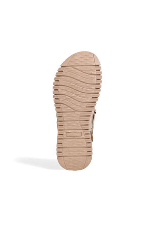 Forelli Glorıa 38501 Deri Anatomik Kadın Sandalet - Bej