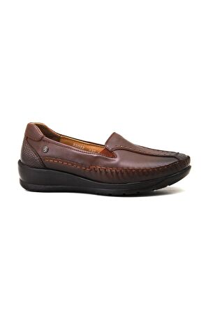 Forelli Lina 55022 Deri Comfort Kadın Ayakkabı - Taba