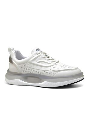 Guja 24Y576 Trend Deri Erkek Sneaker - Beyaz