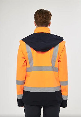 Orange Safety Turuncu Softshell Mont Reflektörlü