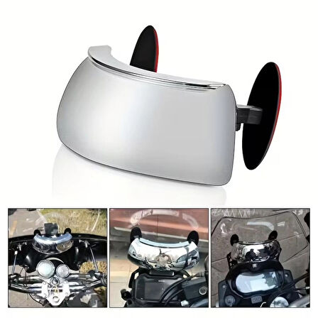 Motosiklet Kör Nokta Aynası – 180° Geniş Açılı Evrensel Uyumlu Rüzgarlıklı Arka Görüş Güvenlik Aynası (Tekli)
