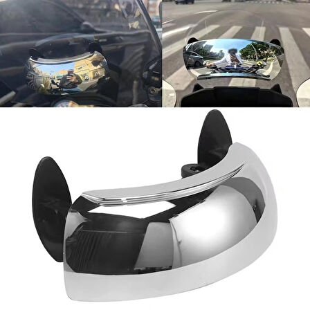 Motosiklet Kör Nokta Aynası – 180° Geniş Açılı Evrensel Uyumlu Rüzgarlıklı Arka Görüş Güvenlik Aynası (Tekli)