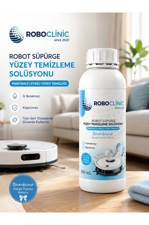 Robot Süpürge Deterjanı Bebek Pudrası Kokulu Solüsyon 500 Ml