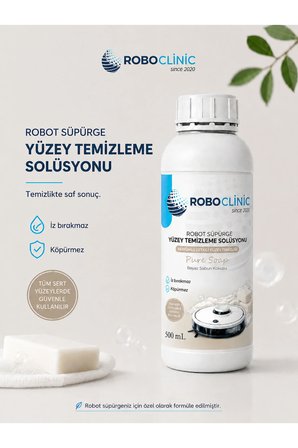 Robot Süpürge Deterjanı Beyaz Sabun Kokulu Solüsyon 500 Ml