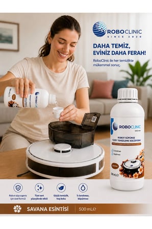 Robot Süpürge Deterjanı Solüsyonu ( SAVANA Esintisi Yüzey Temizleyici ) 500 ML