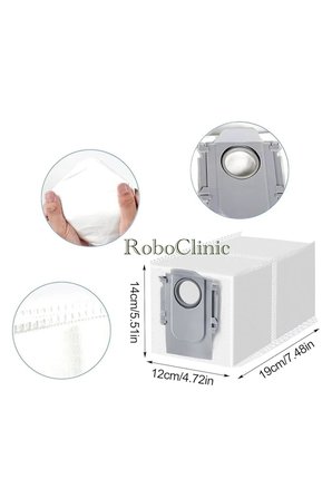 Roborock Saros 20 Robot Süpürge Uyumlu Yedek Çöp Toz Torbası 8 Adet