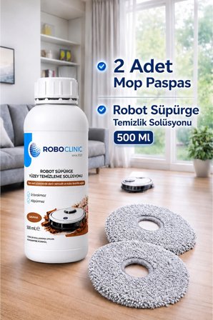 DREAME X40 Ultra L40 Ultra Uyumlu Yedek Mop ve Robot Süpürge Deterjanı 500 ML Solüsyon -SAVANA