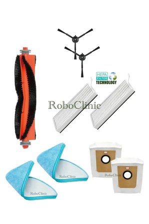 Philips Homerun 7000 Serisi Robot Süpürge Uyumlu Yedek Toz Torba, Firça, Filtre, Mop Paspas 9 Parça