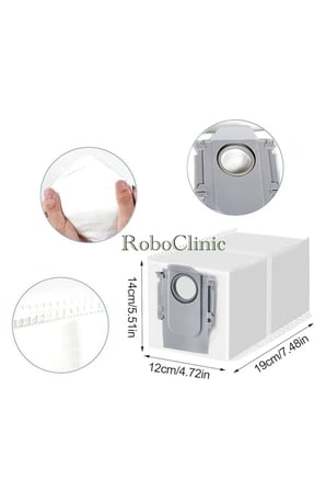 Roborock Saros 10R Robot Süpürge Uyumlu Yedek Hepa Filtre, Toz Torba 8 Parça