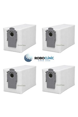 Roborock Qrevo Edge 5V1 Robot Süpürge Uyumlu Yedek Parça Toz Torbası 4 Adet
