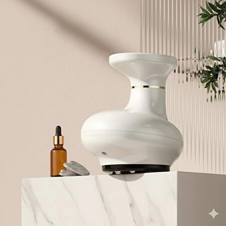 Vakum Teknolojili Elektrikli Kupa Masaj Aleti – Isıtmalı, Kırmızı & Mavi Işık Terapi, Negatif Basınç Masaj Cihazı