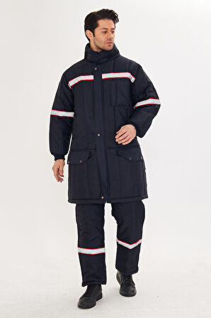 Orange Safety SHD Mont + Tulum Takım Reflektörlü Lacivert