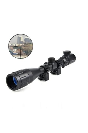 412x40 Aoeg  Dürbünü Mil Dot Kırmızı  Yeşil Lens Koruyucu